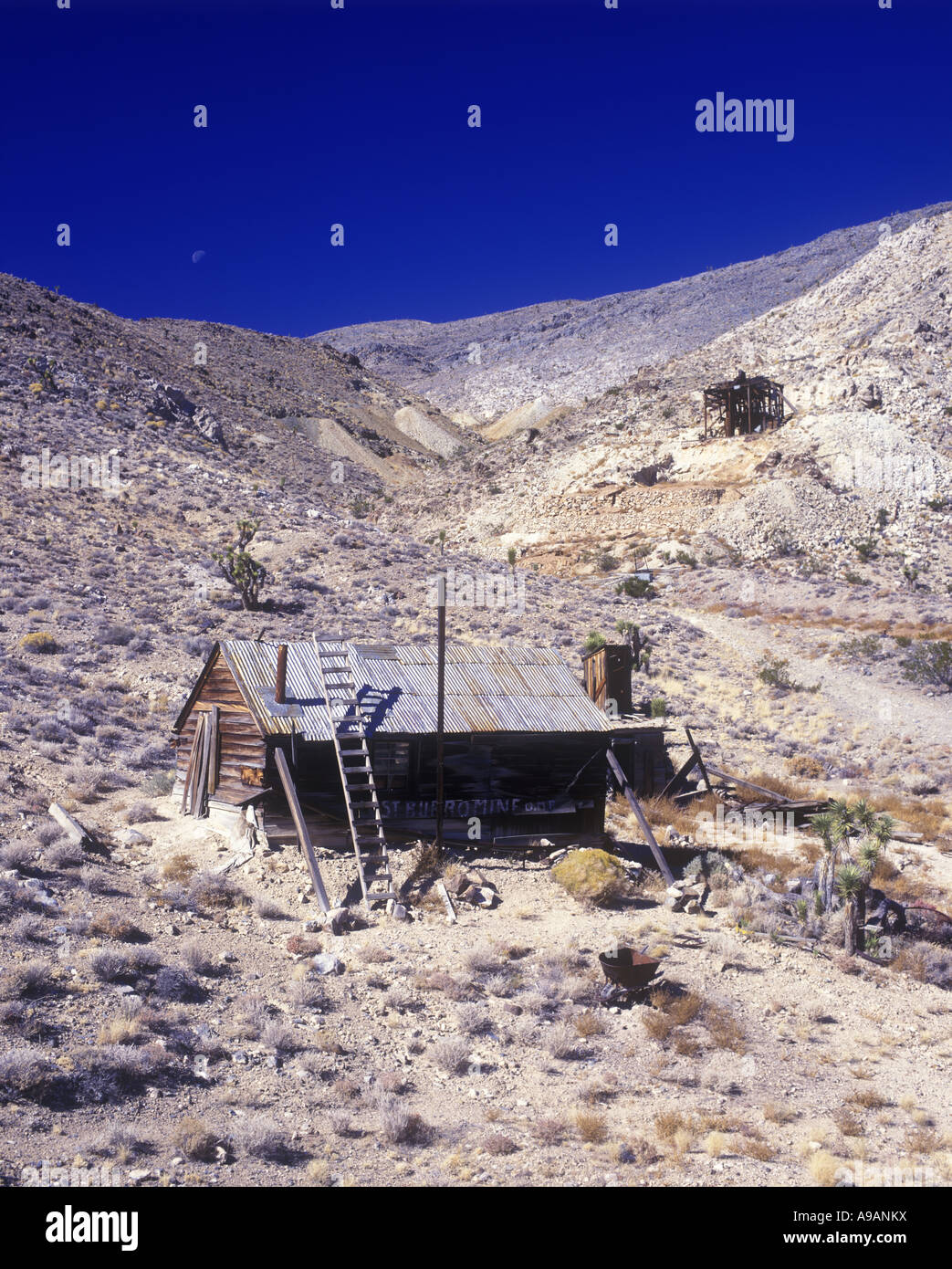 LOST BURRO VERLASSENE GOLDMINE VERSTECKTEN TAL TOD TAL NATIONAL PARK CALIFORNIA USA Stockfoto