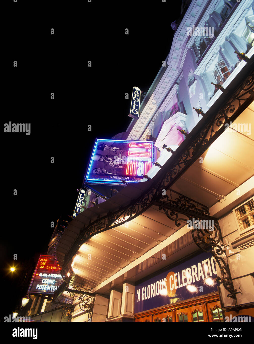 APOLLO THEATER SHAFTSBURY AVENUE WEST END LONDON ENGLAND UK Stockfoto