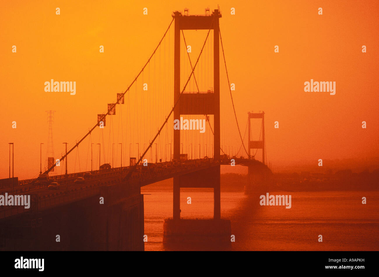 SEVERN BRÜCKE FLUSS AVON AVON ENGLAND UK Stockfoto