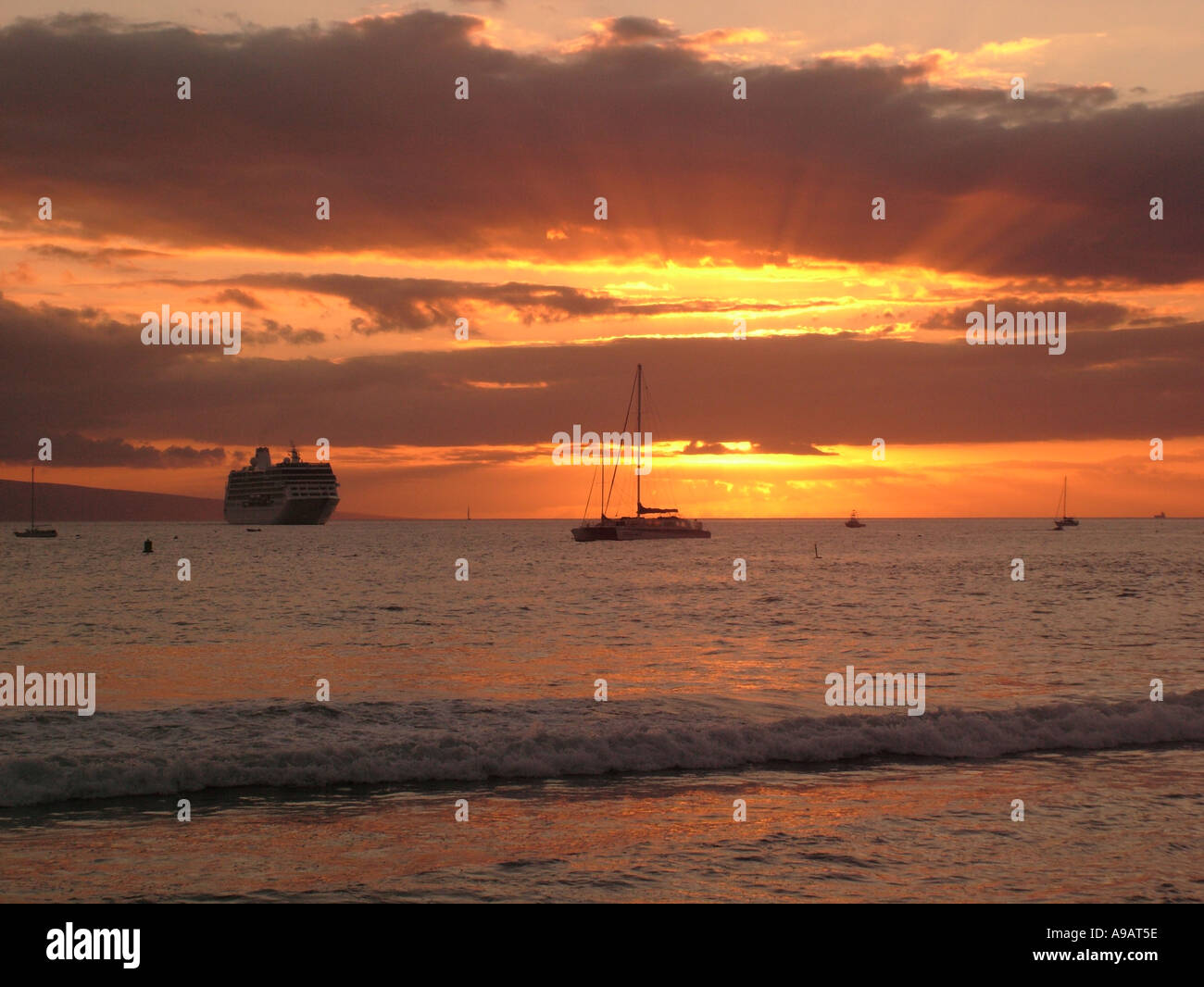 AJD42001, Lahaina, Maui, HI, Hawaii Stockfoto