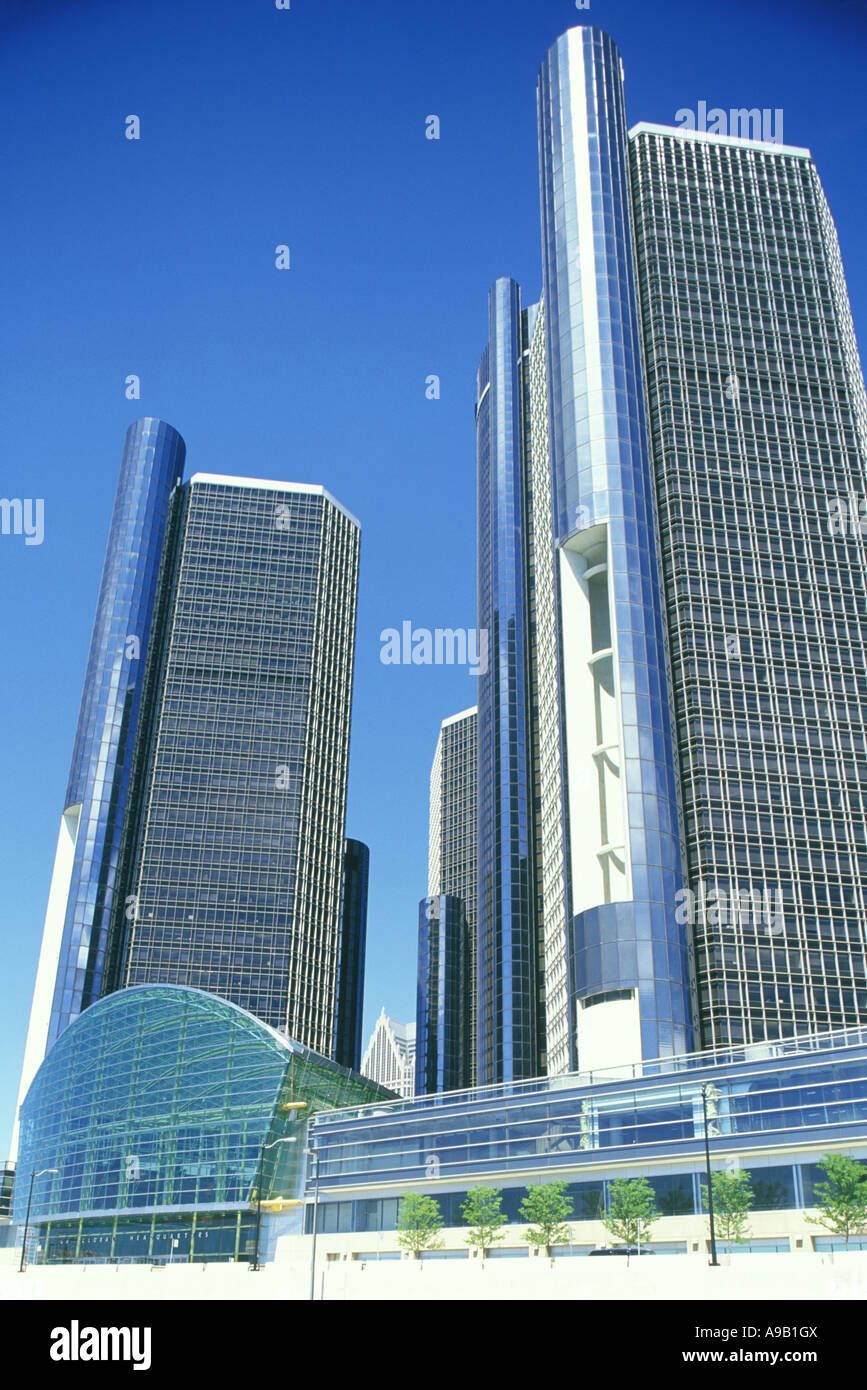 RENAISSANCE CENTER DOWNTOWN DETROIT MICHIGAN/USA Stockfoto