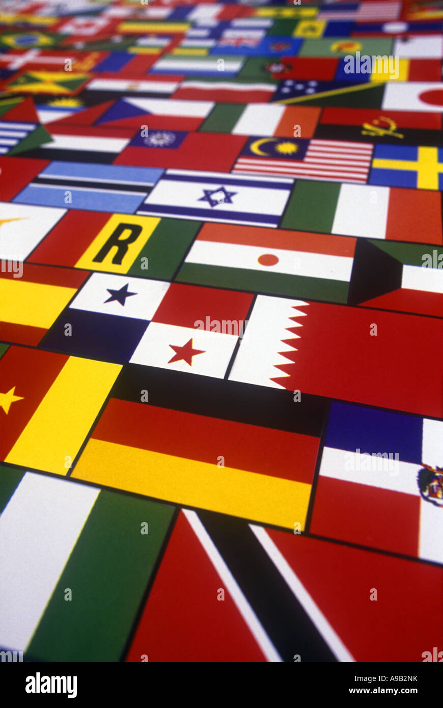 NATIONALFLAGGEN Stockfoto