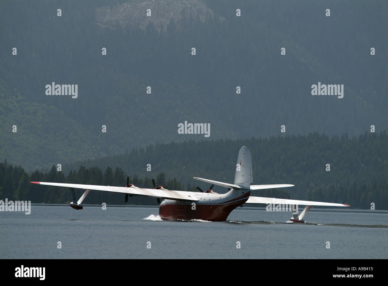 Martin Mars fliegen Tanker Sproat Lake Provincial Park Vancouver Island in British Columbia Kanada Stockfoto