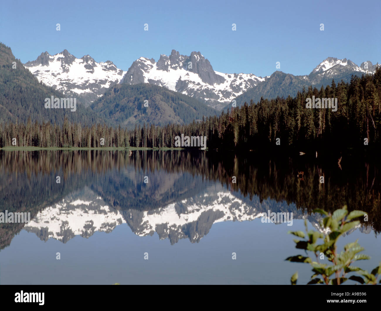 Cooper-See in der Cascade Mountain Range of Washington State Stockfoto