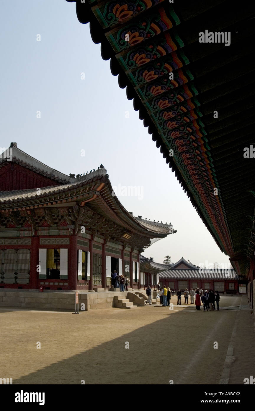 Gyeongbok Palast in Seoul, Südkorea. Stockfoto
