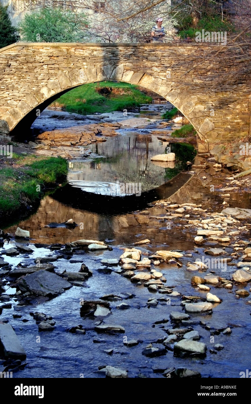 Fluss Jordan, Indiana University Stockfoto