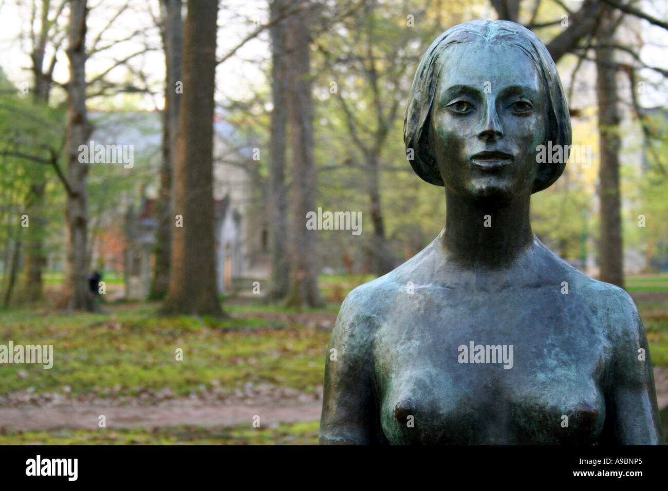 Statue einer Frau Stockfoto