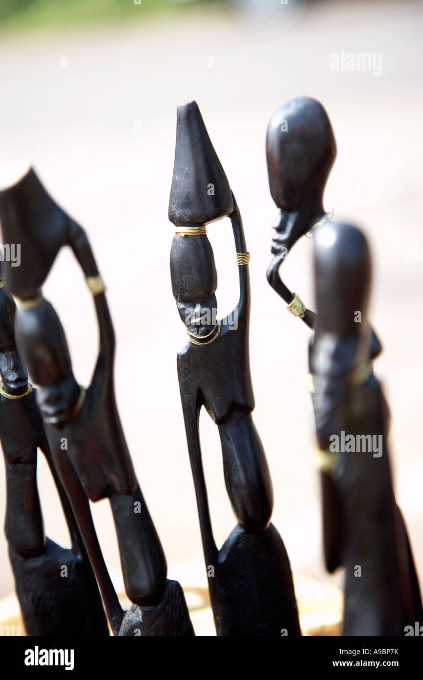 Afrikanische Kunst und Kunsthandwerk Stockfoto