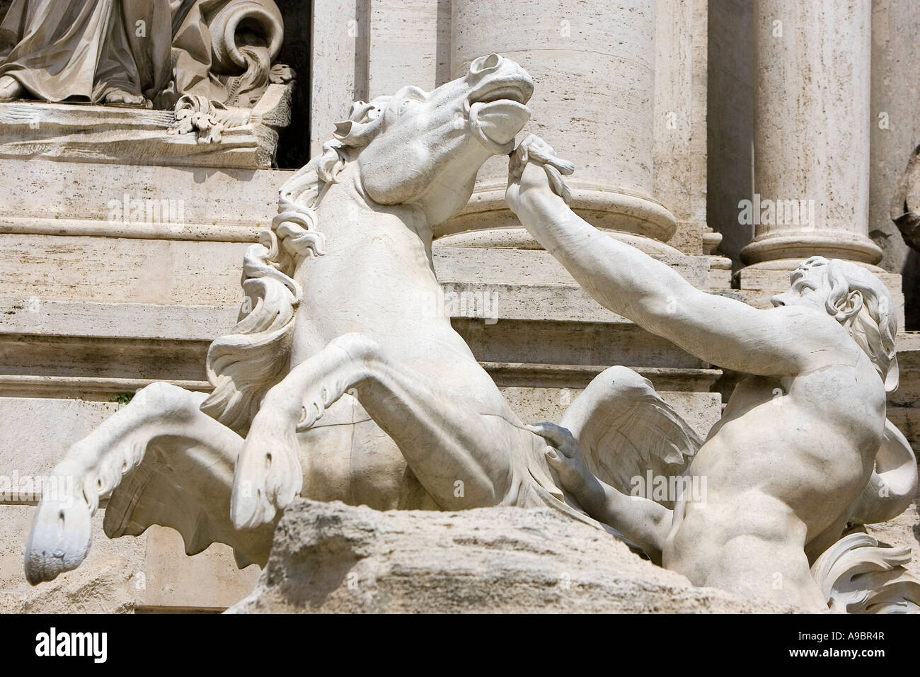 Fontana di Trevi Rom Italien Stockfoto