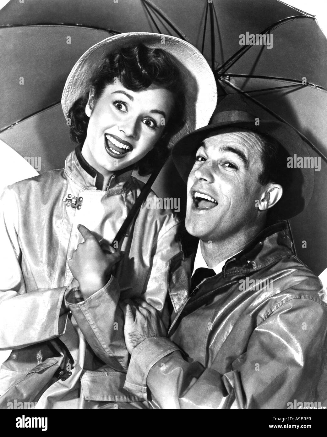 Singin ' IN THE RAIN - 1952 MGM Film musikalische mit Gene Kelly und Debbie Reynolds Stockfoto