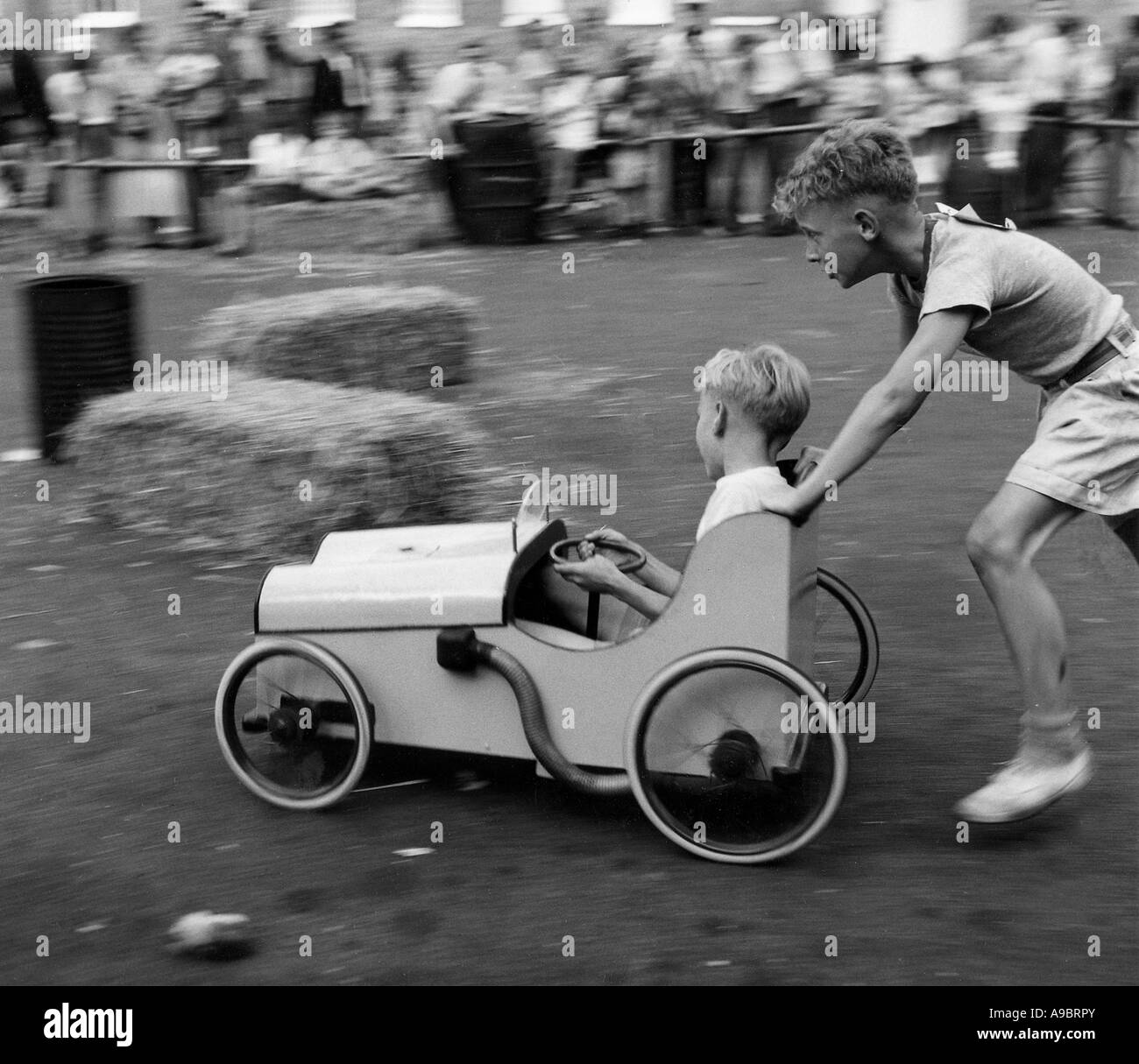 AMERIKANISCHEN SOAP BOX RACE über 1938 Stockfoto