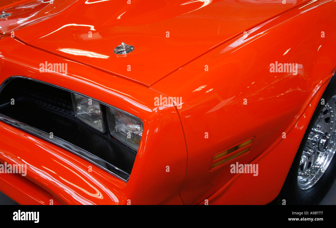 Detail eines Sportwagens aus den 70er Jahren Stockfoto