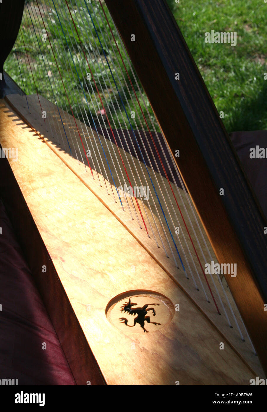 Irische Harfe Stockfoto