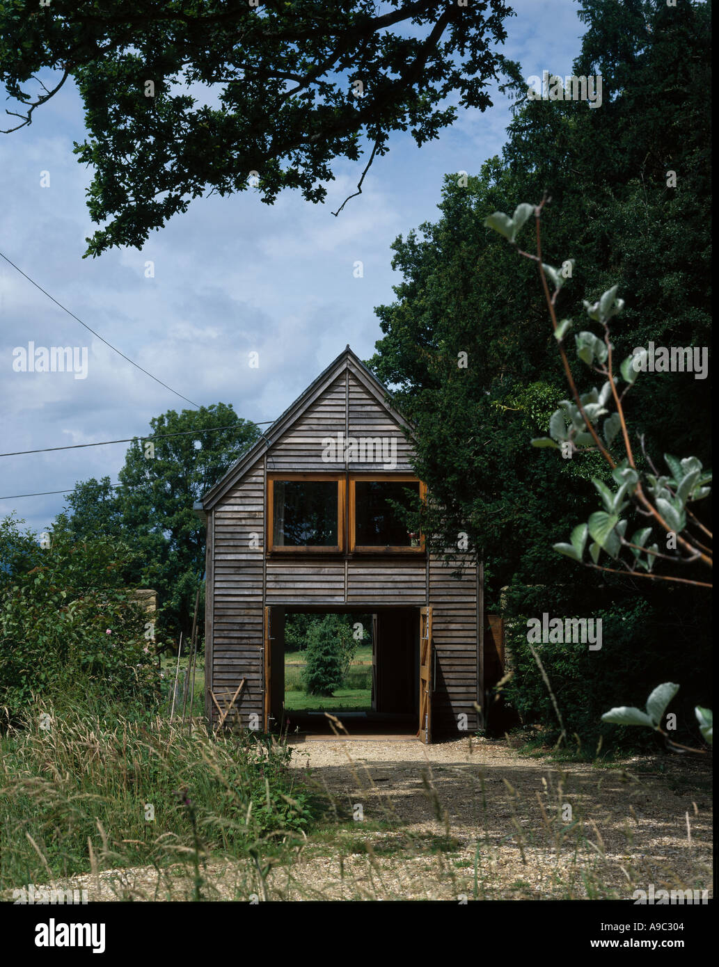 Rock House Scheune, Petworth, Surrey. (1999) umgebaute Scheune. Architekt: Letts Wheeler Architektur und Design Stockfoto