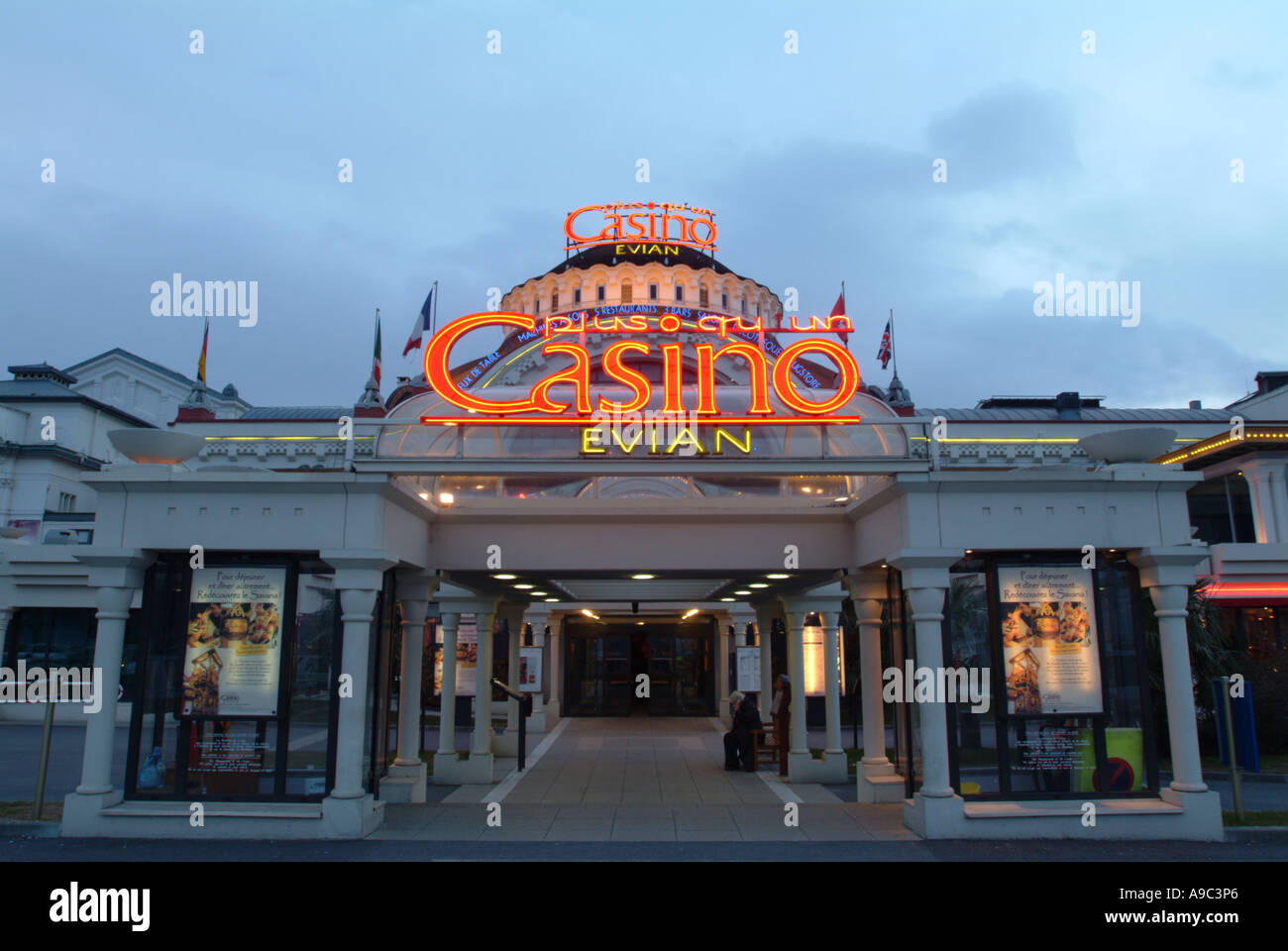 Evian, Casino, Savoie, Frankreich. Stockfoto