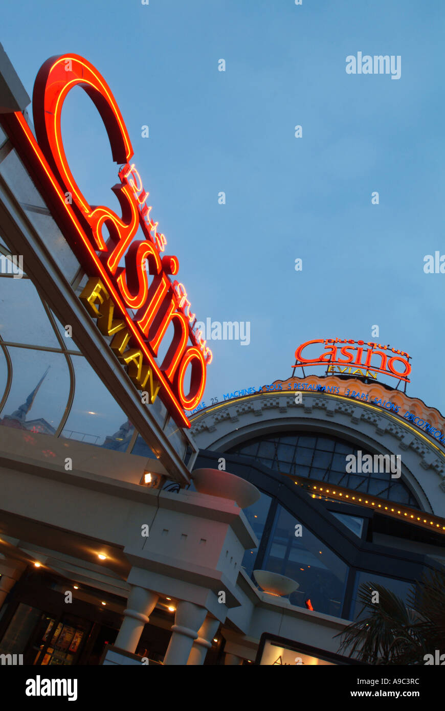 Evian, Casino, Savoie, Frankreich. Stockfoto