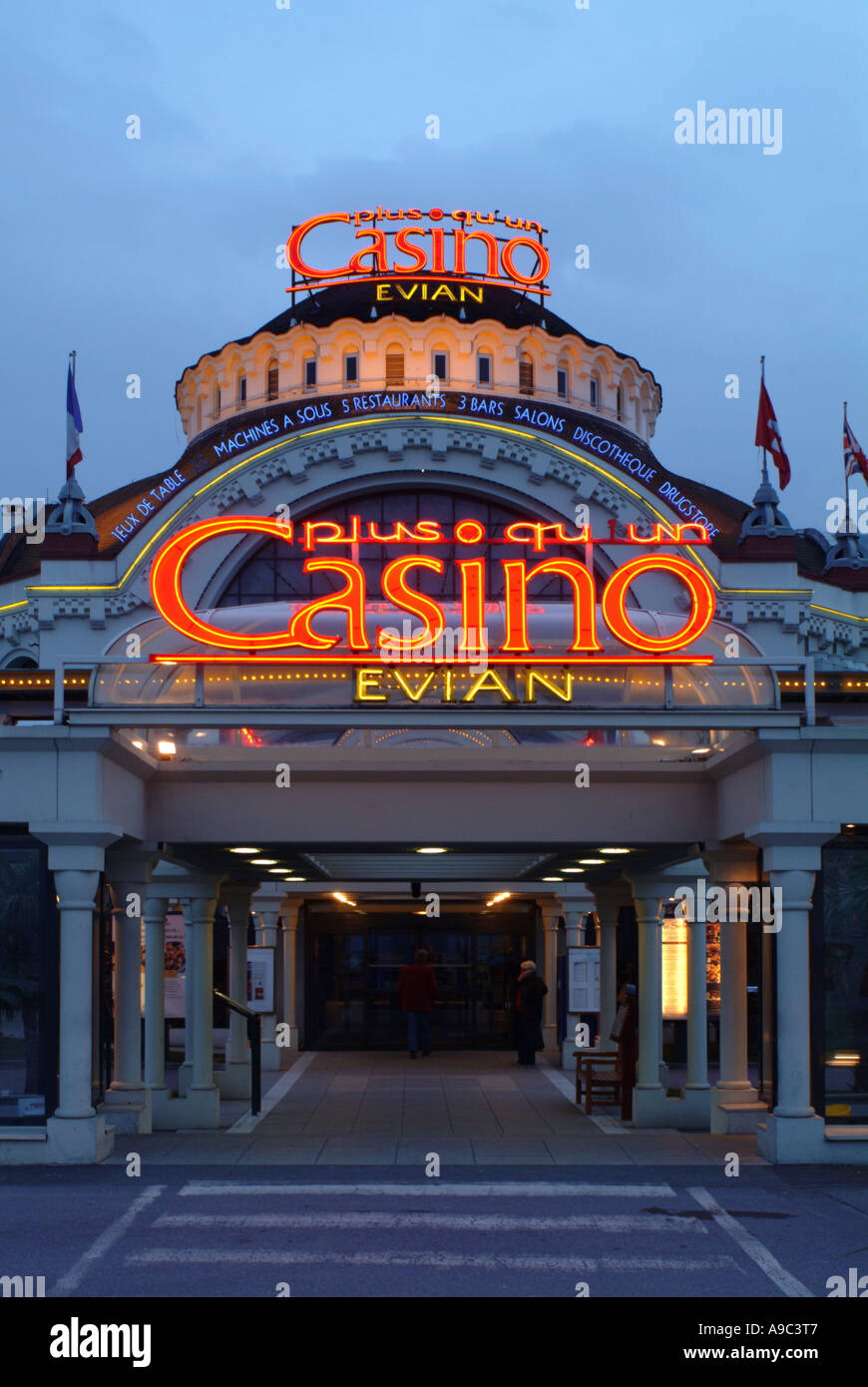 Evian. Kasino. Savoie. Frankreich Stockfoto