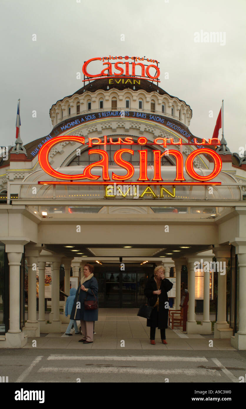Evian. Kasino. Savoie. Frankreich Stockfoto