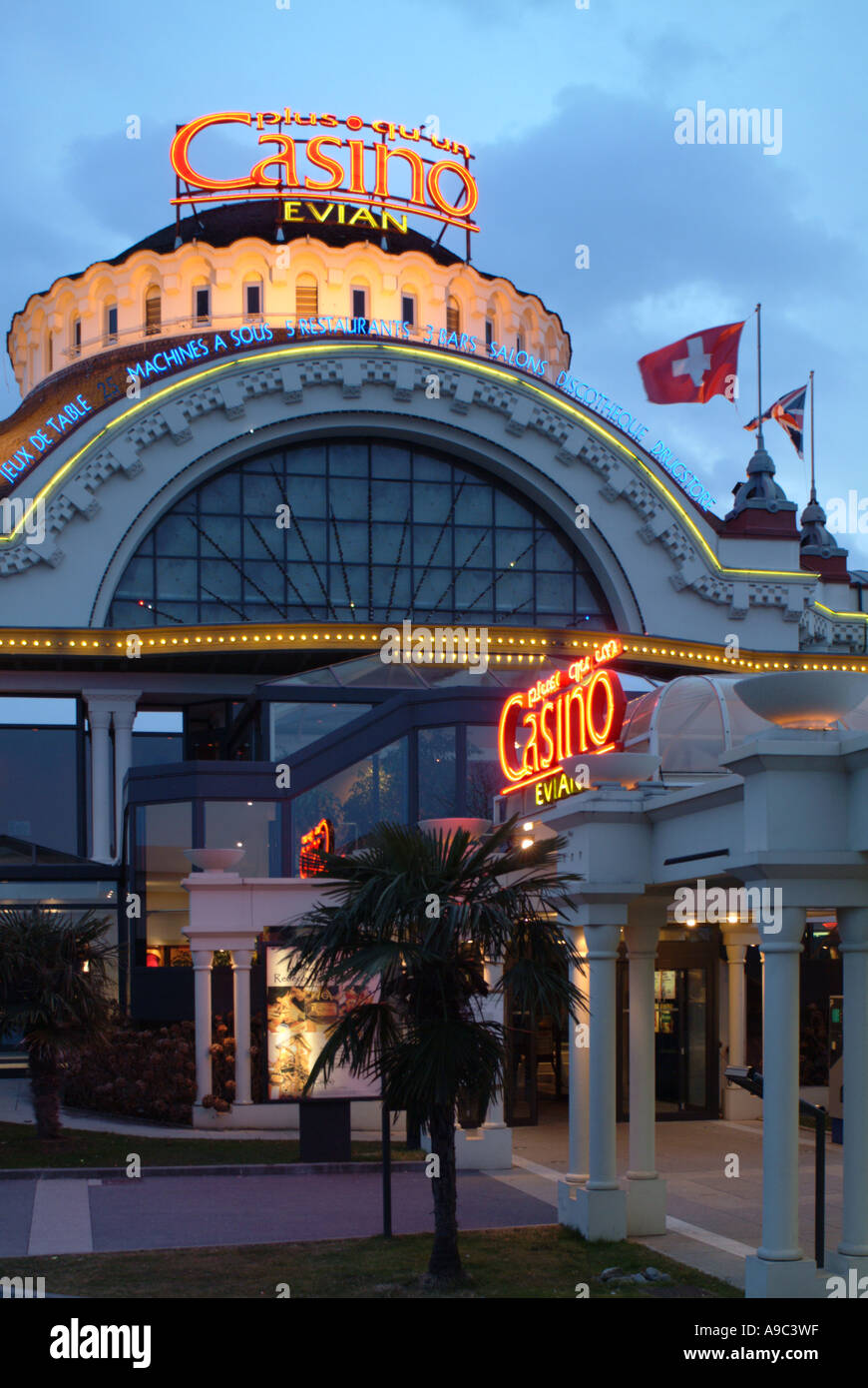 Evian. Kasino. Savoie. Frankreich Stockfoto