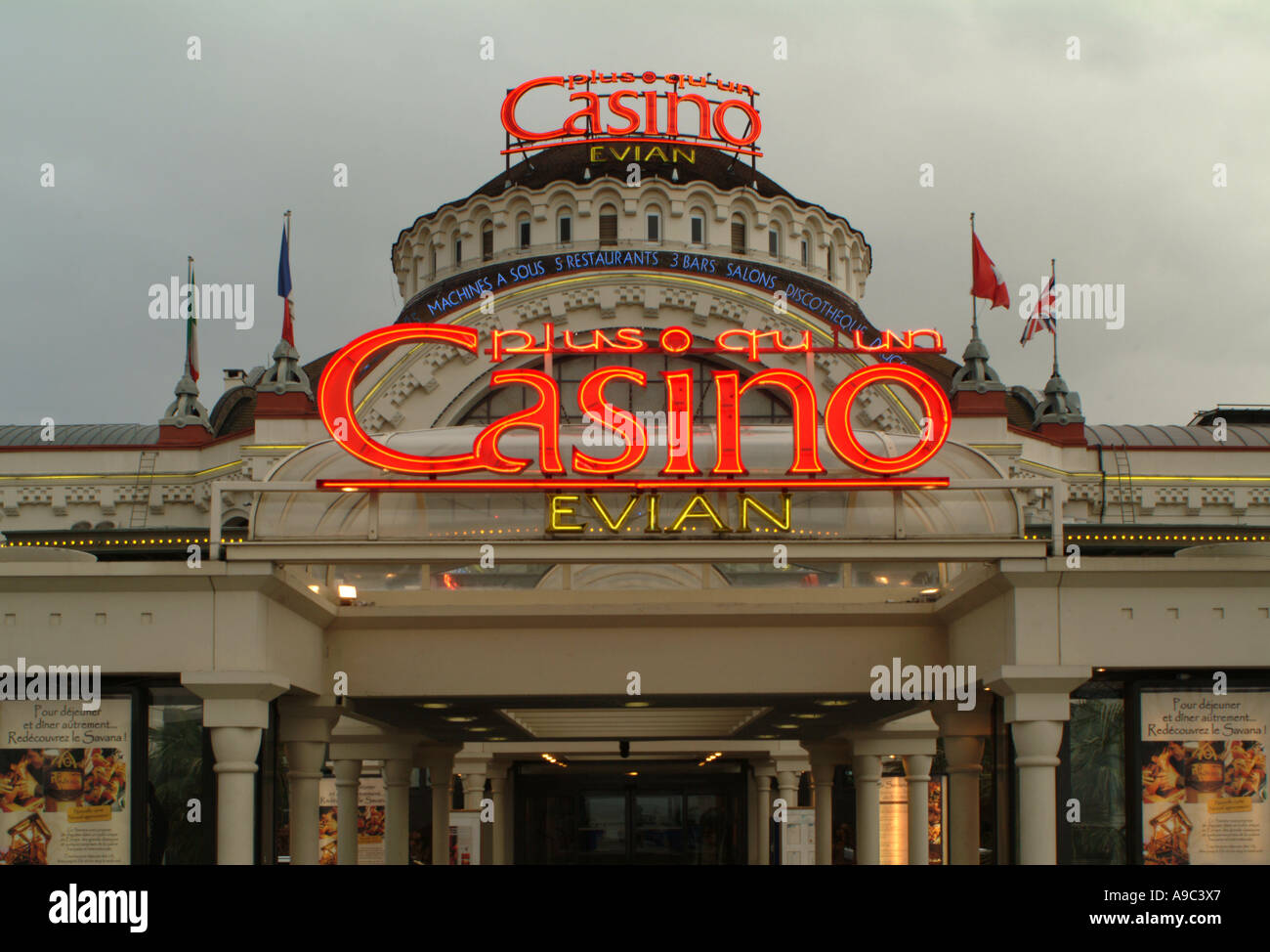 Evian. Kasino. Savoie. Frankreich Stockfoto