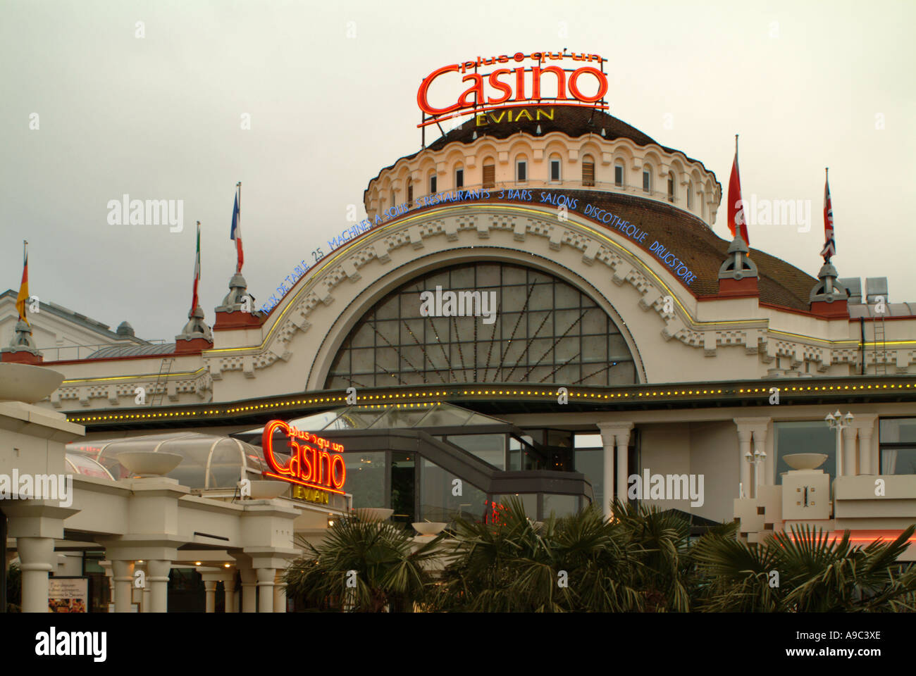 Evian. Kasino. Savoie. Frankreich Stockfoto