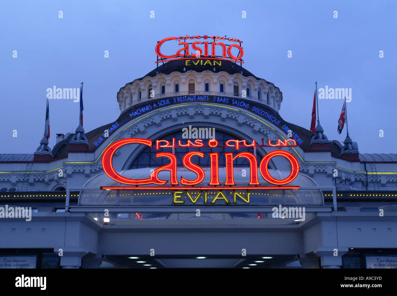 Evian. Kasino. Savoie. Frankreich Stockfoto