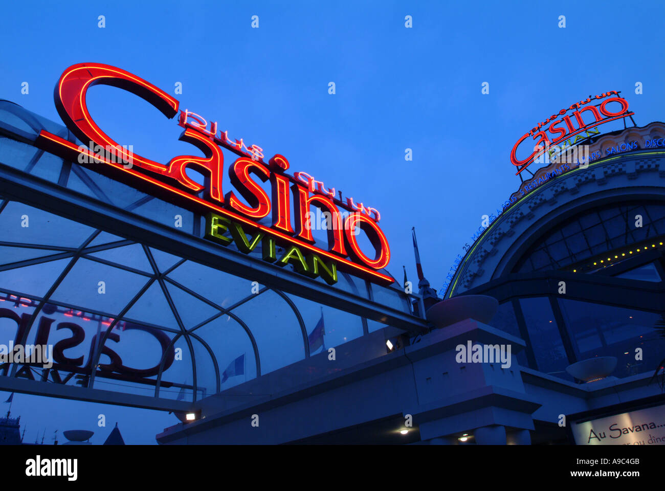 Evian. Kasino. Savoie. Frankreich. Stockfoto