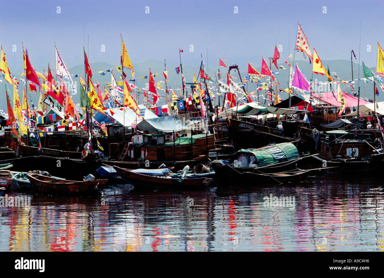 Chinesische Fischerboot Im Hafen Von Tinhau Matsu Festival Hongkong China Stockfotografie Alamy