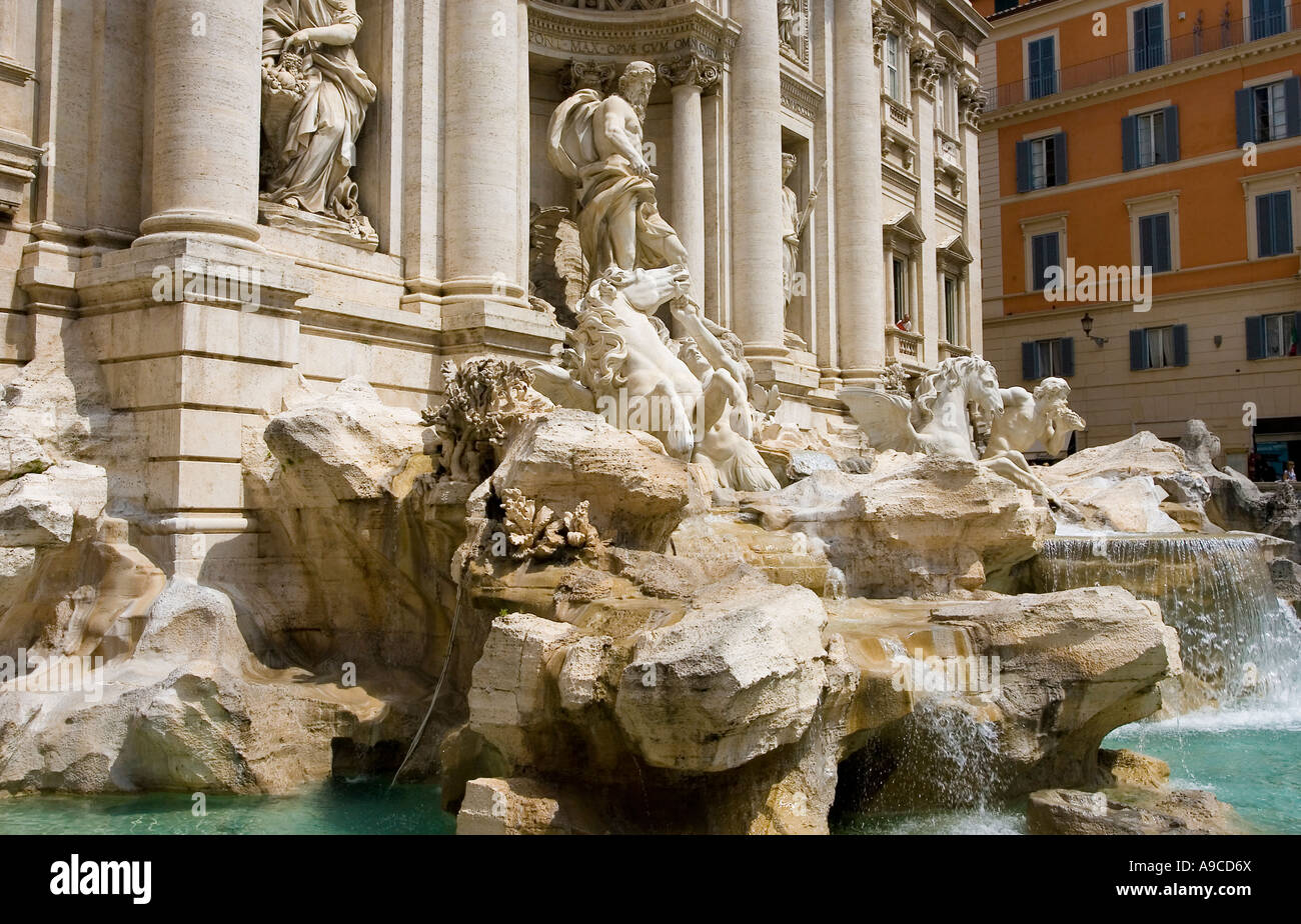 Lazio Rom Trevi-Brunnen Stockfoto