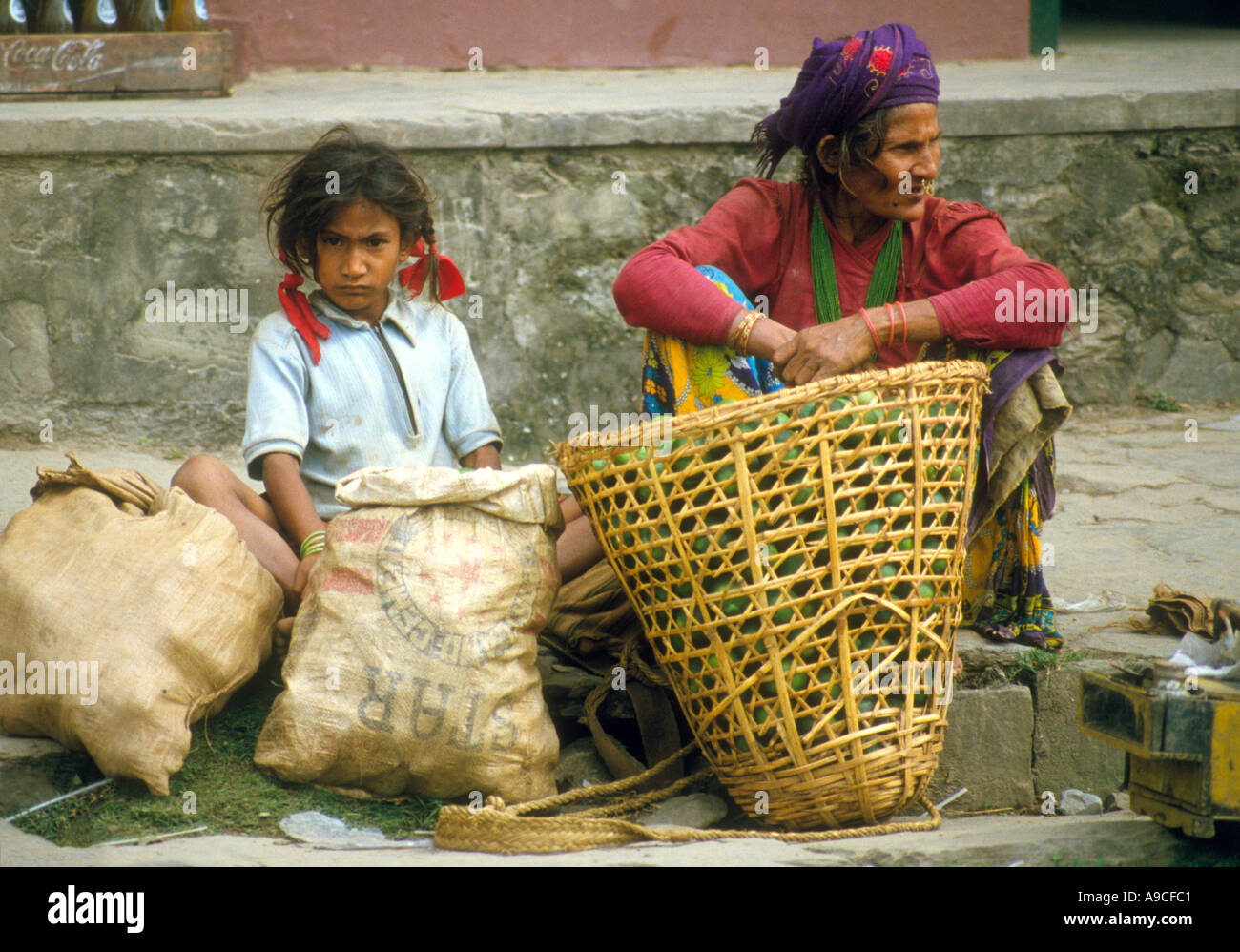 Zigeuner-Kathmandu-Nepal Stockfoto