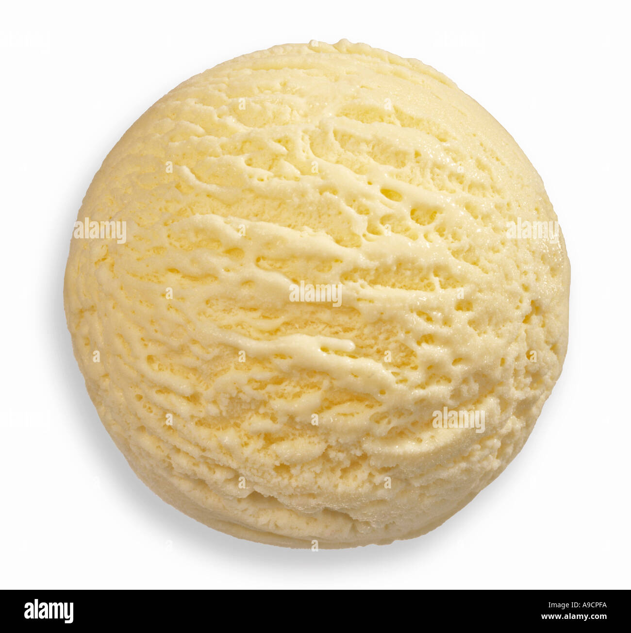 Vanille-Eis, close-up Stockfoto