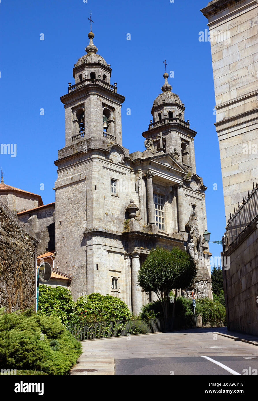 Kirche San Francisco Santiago De Compostela Camino Way of St. James Galizien A Coruña Spanien España Iberia Europe Stockfoto