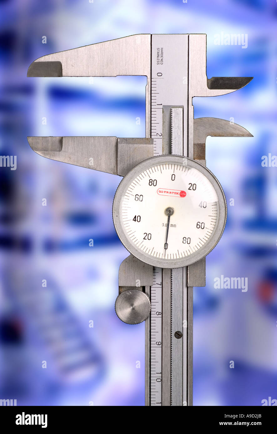 Vernier Bremssattel industriellen Hintergrund Stockfoto