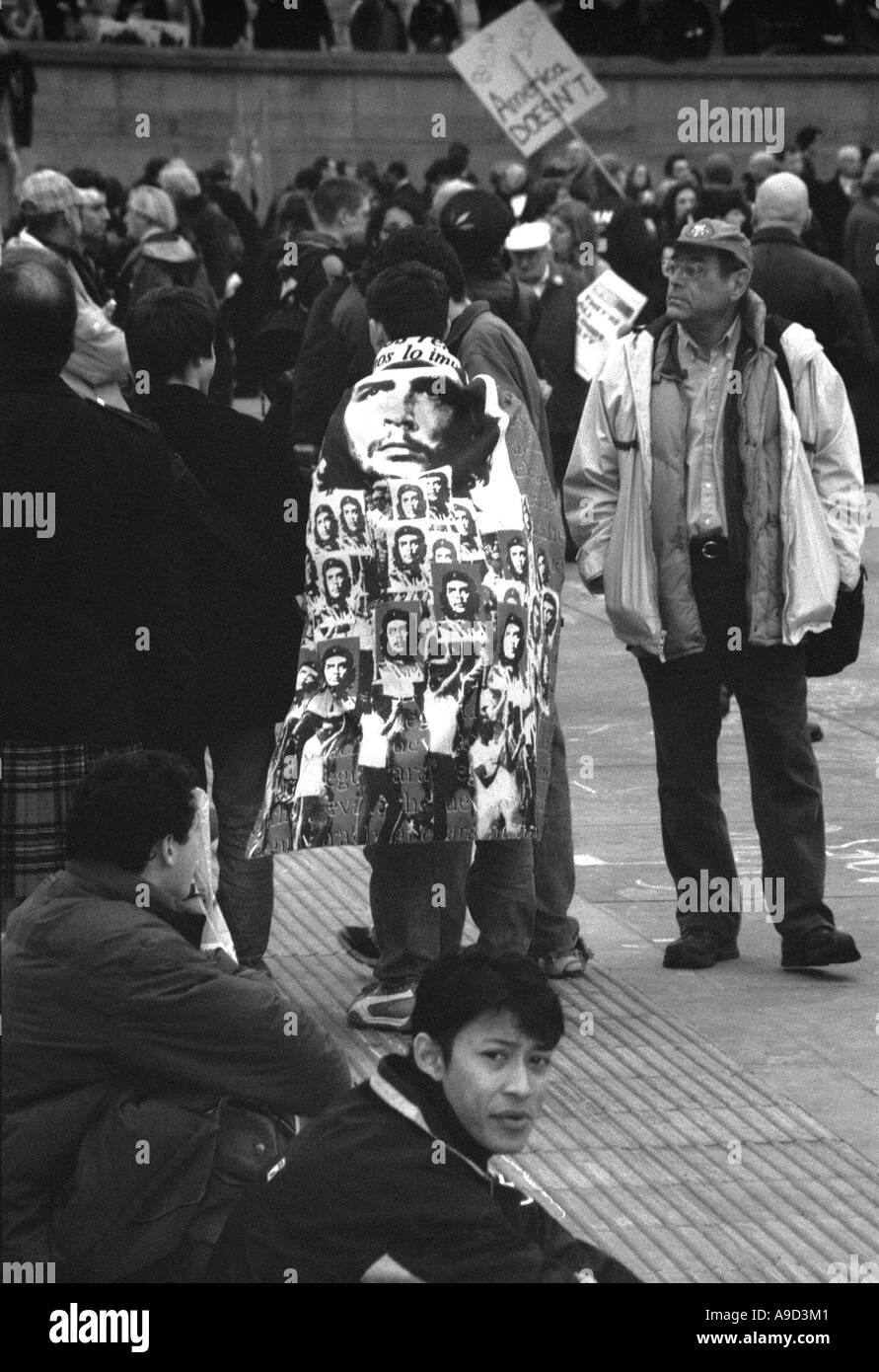 Anti-Irak-Krieg-Demonstration in Trafalgar Square London England Großbritannien Europa Stockfoto