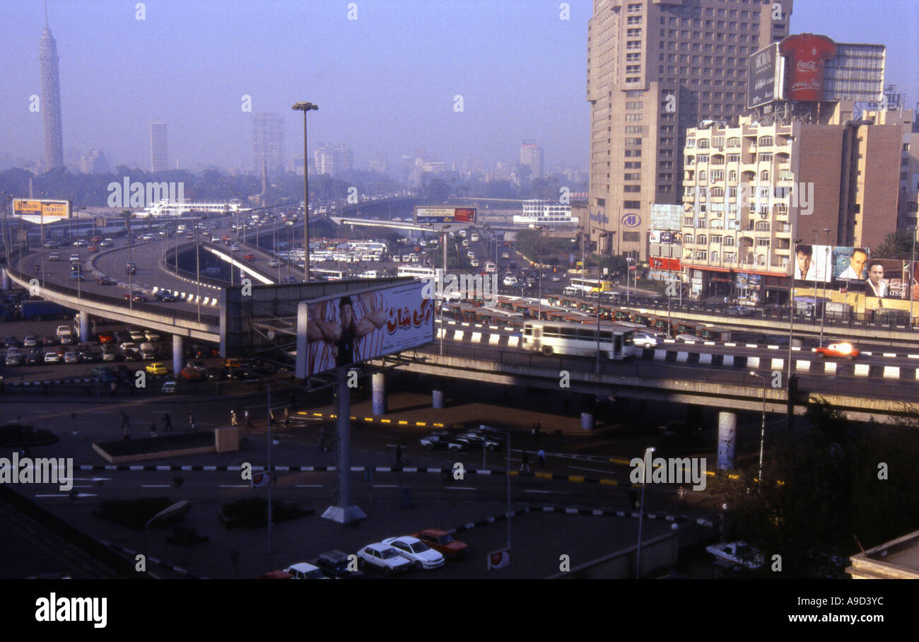 Panorama der Innenstadt von Kairo Arabische Republik von Ägypten ägyptische Nordafrika, Naher Osten Stockfoto