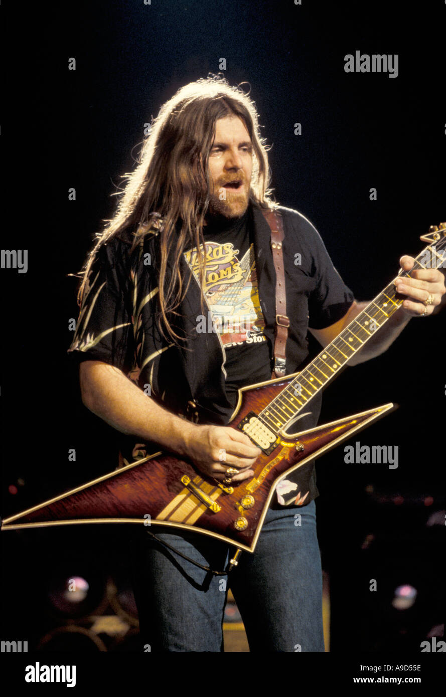 Dave Hlubek von Molly Hatchet 1983 Stockfoto