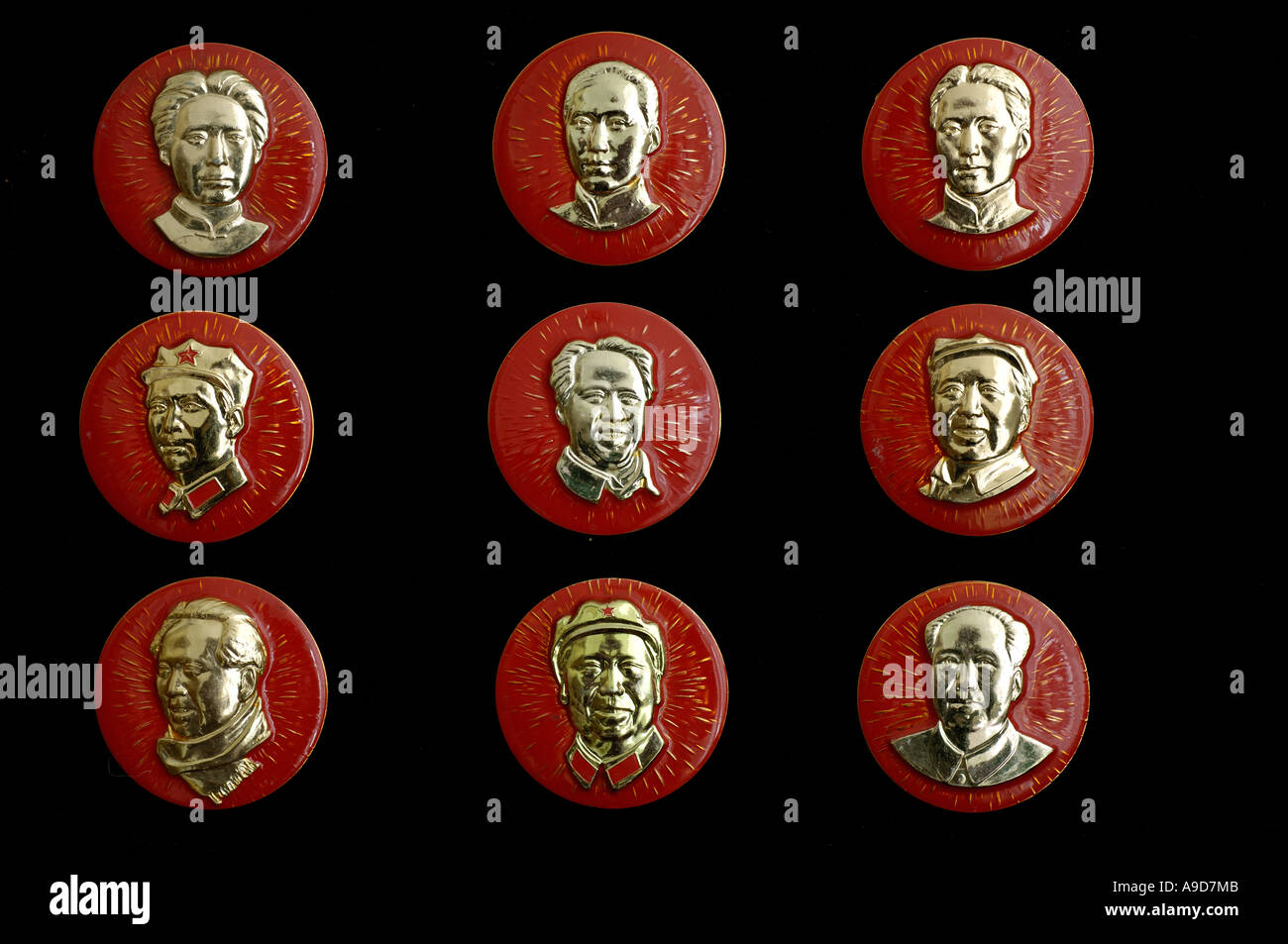 Mao Zedong Abzeichen. 2006 Stockfoto