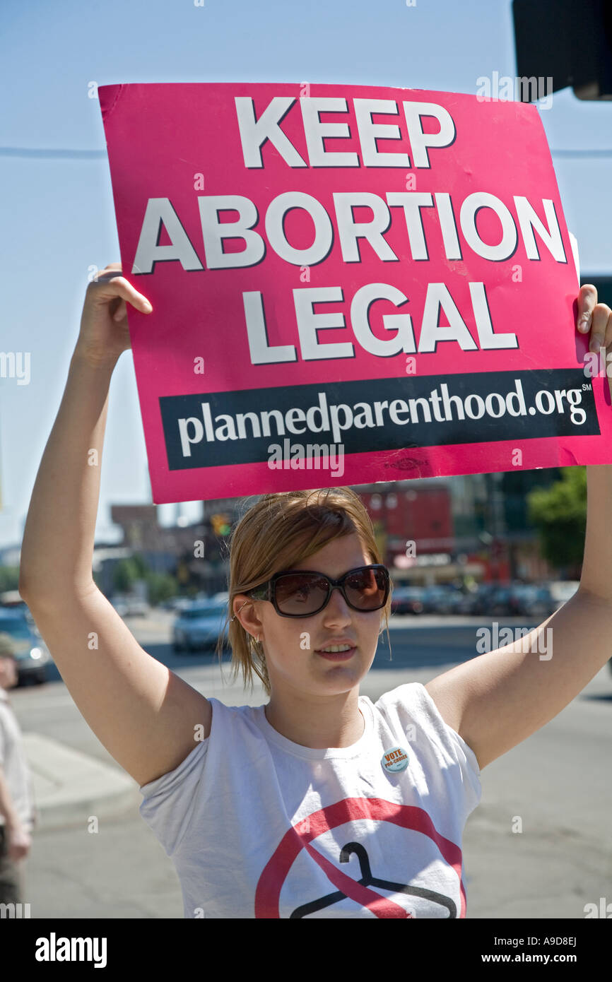 Detroit Michigan Frauen-Rallye, Abotion legal zu halten Stockfoto