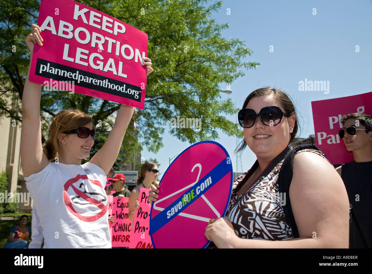 Detroit Michigan Frauen-Rallye, Abotion legal zu halten Stockfoto