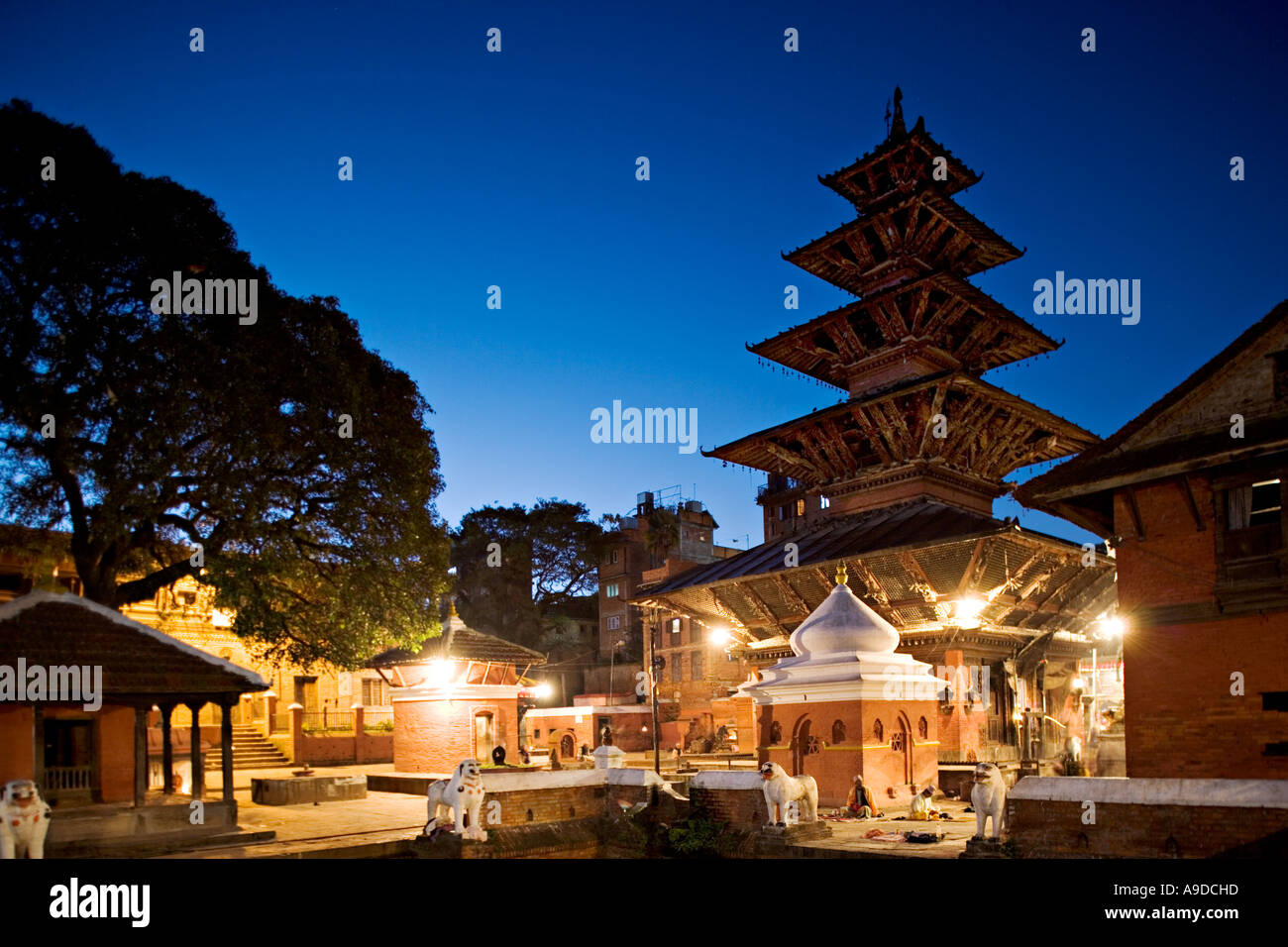 Kumbeshwar-Tempel in der Nähe von Patan Durbar Square Kathmandu-Nepal Stockfoto