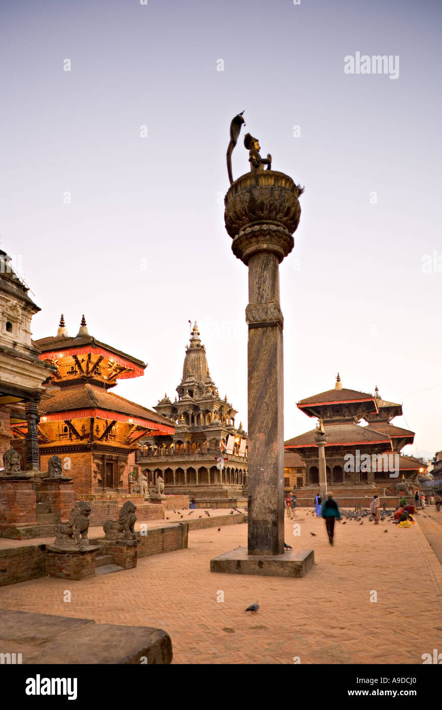 Tempel in Patan Durbar Square Kathmandu Nepal Stockfoto