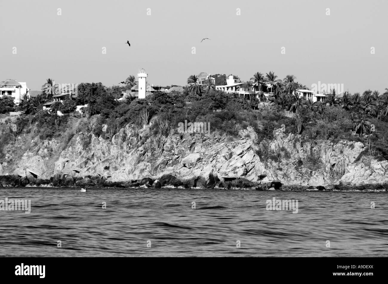 Puerto Escondido Küste und Wellen - Oaxaca Mexico Stockfoto