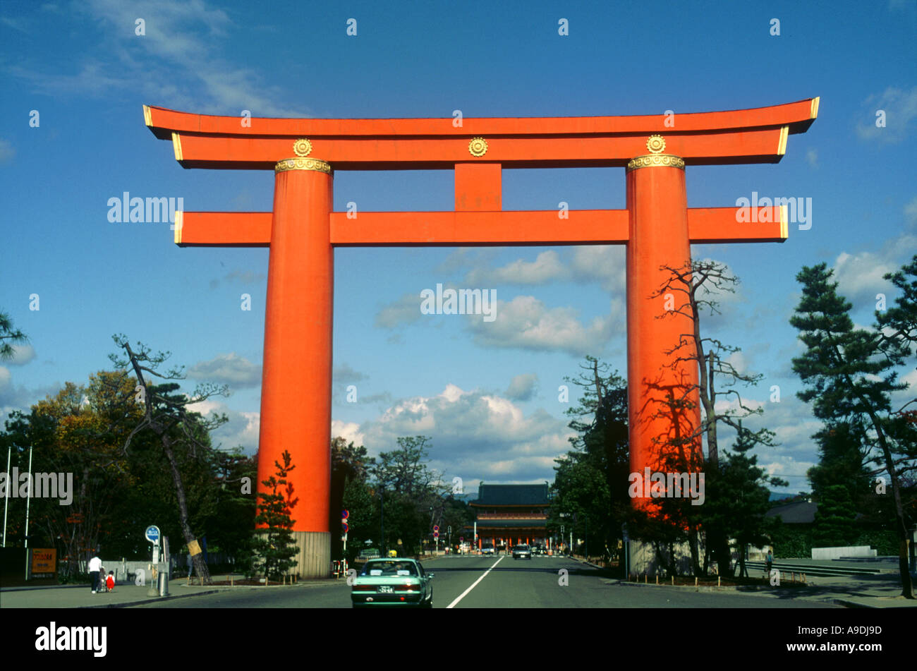 Heian Jingu Schrein Kyoto Japan Stockfoto