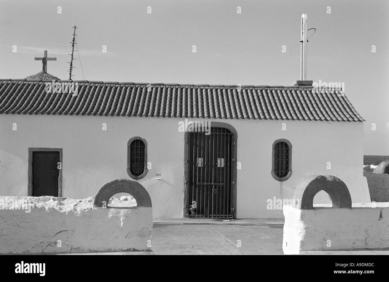 Kirche der Muttergottes von Guia in Vila Conde, Portugal Stockfoto