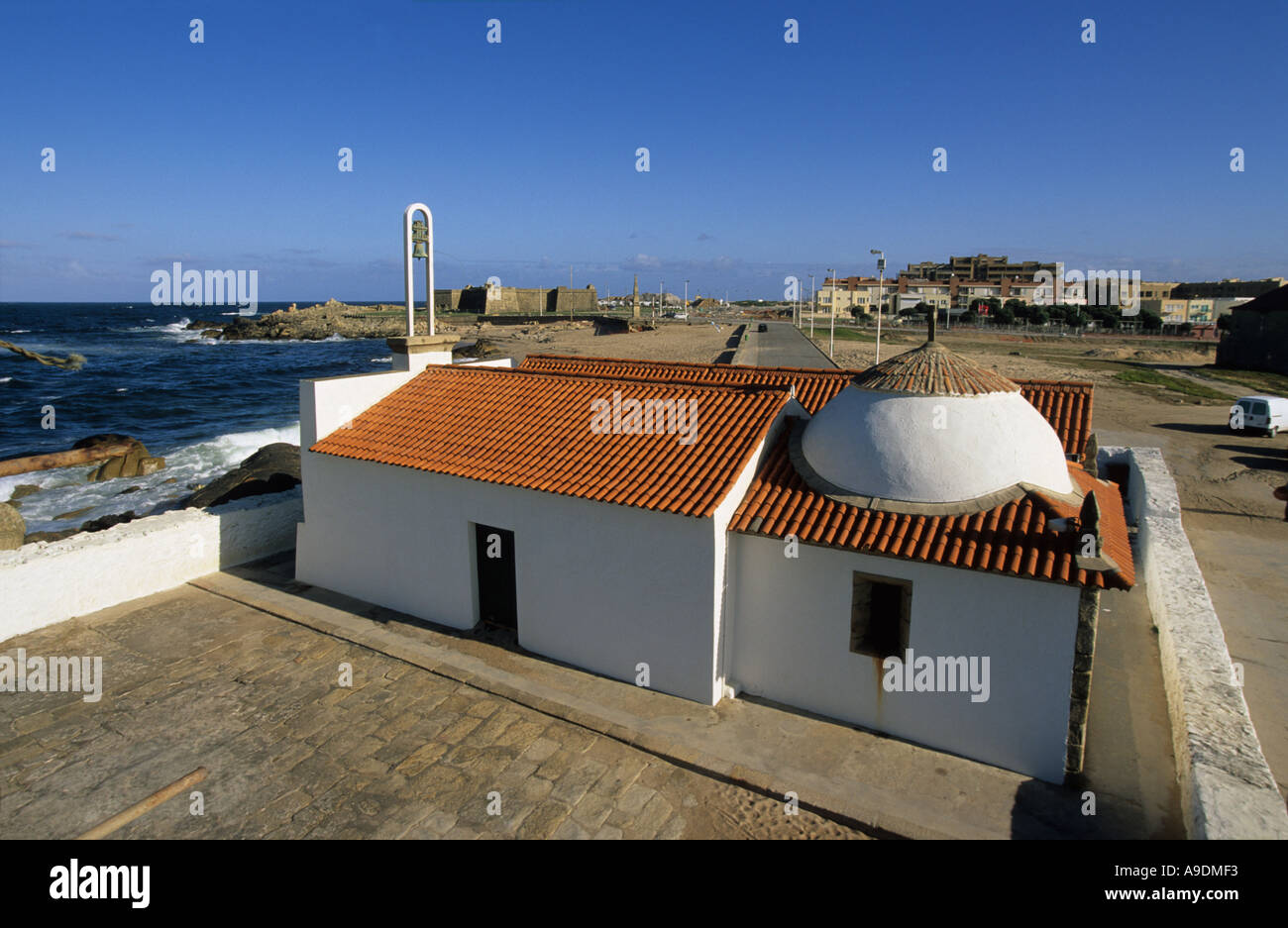 Kapelle der Muttergottes von Guia in Vila Conde, Portugal Stockfoto