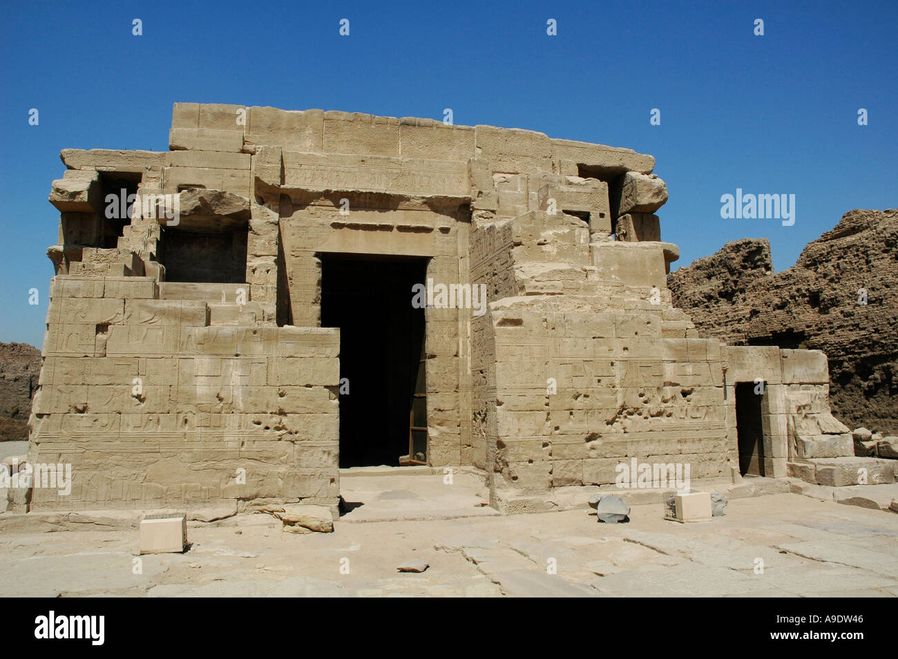 Geburt Haus außerhalb der Tempel von Denderah Qena Ägypten Stockfoto