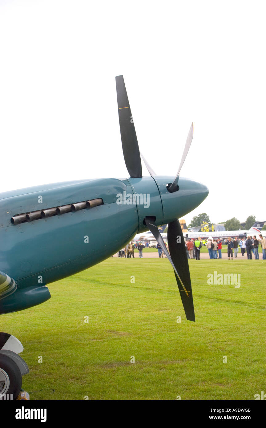 Contra rotierenden Spitfire Stockfoto