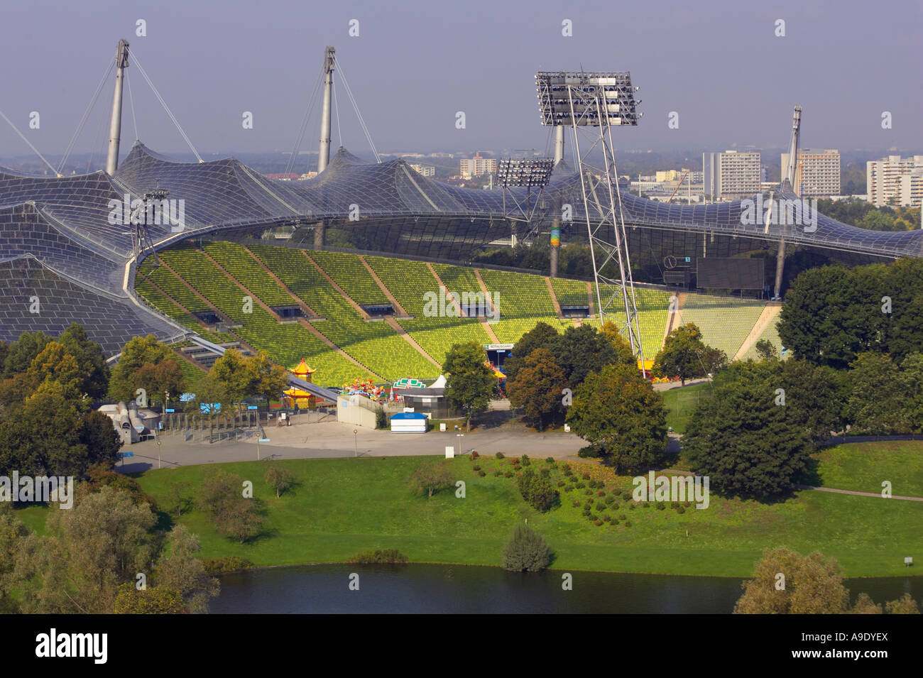 Olympiastadion München Stockfoto