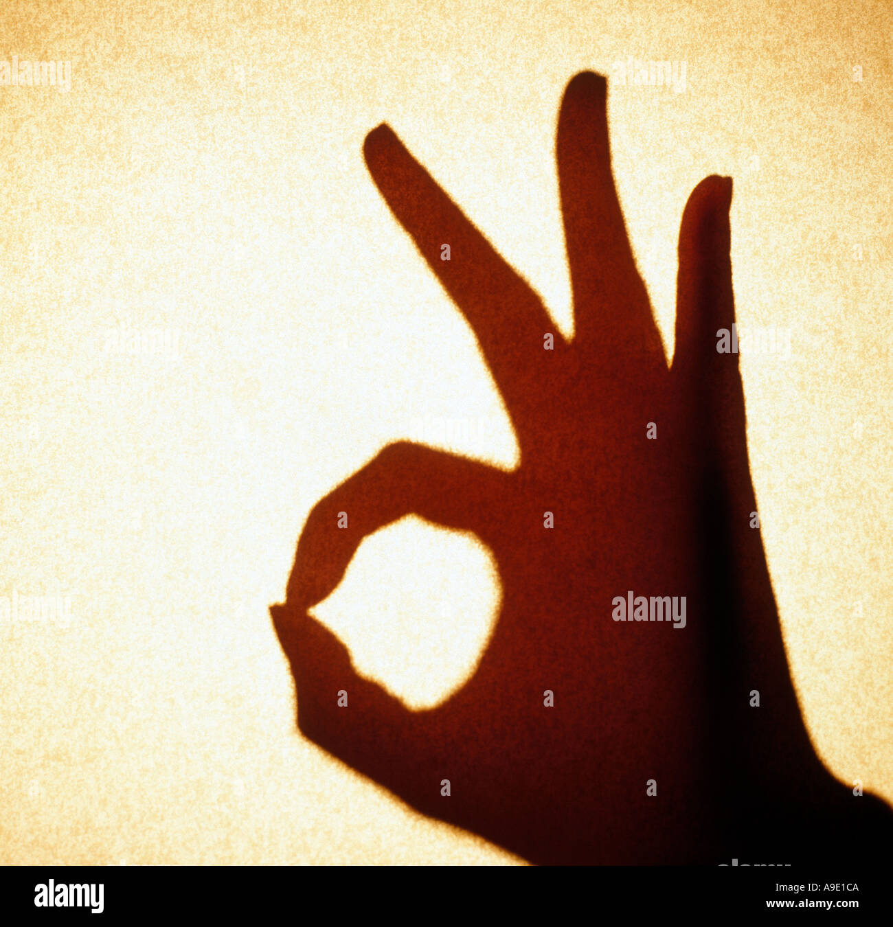 Hand-Symbol "OK" Stockfoto