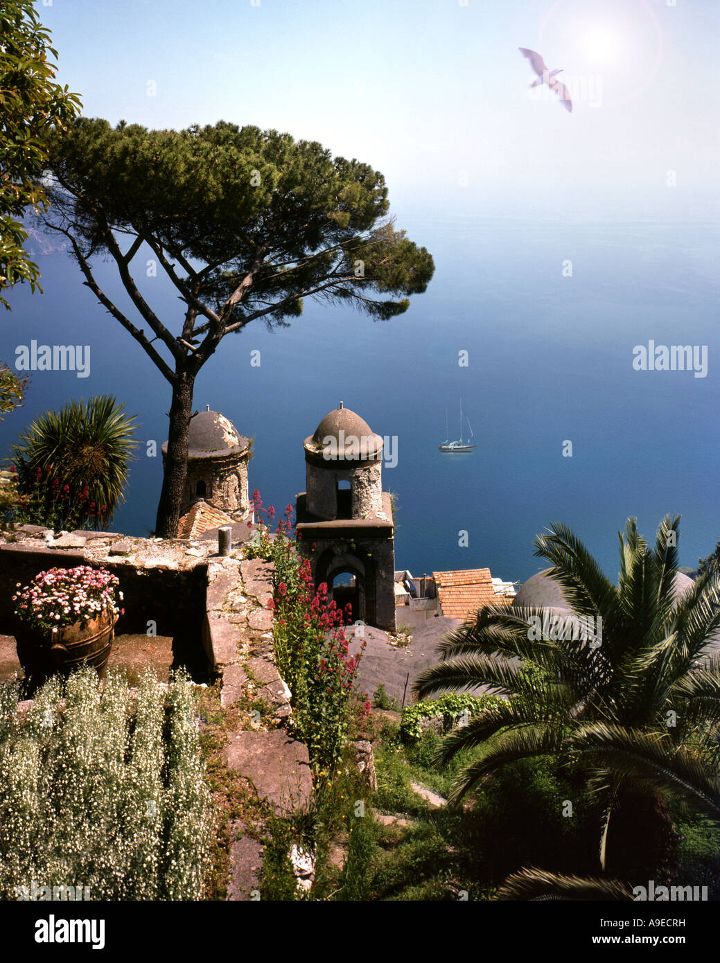 ES - CAMPANIA: Villa Rufolo in Ravello an der Amalfiküste Stockfoto